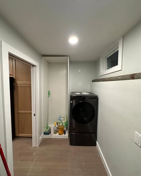 Full kitchen remodel, Laundry room after