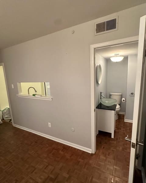 Full kitchen remodel, Bathroom relocation before